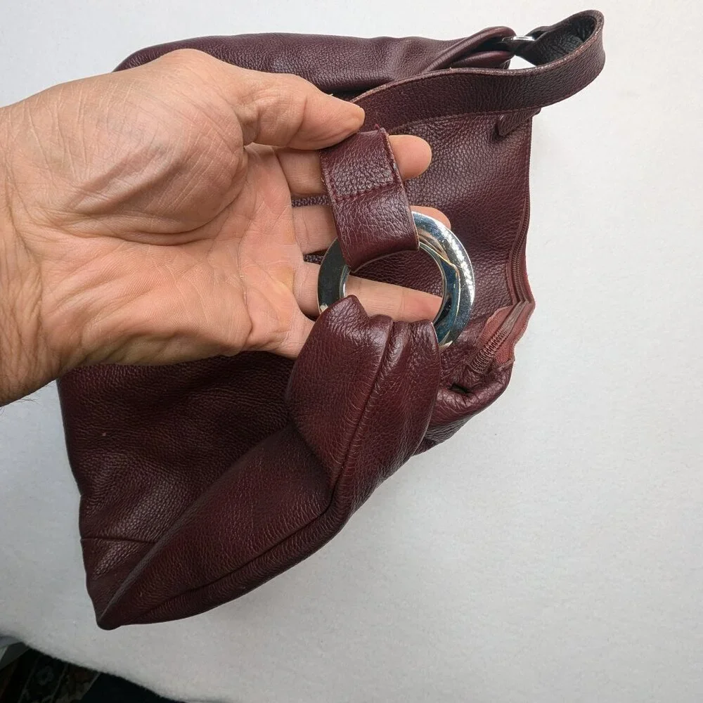 Furla Leather Hand bag Brown Color